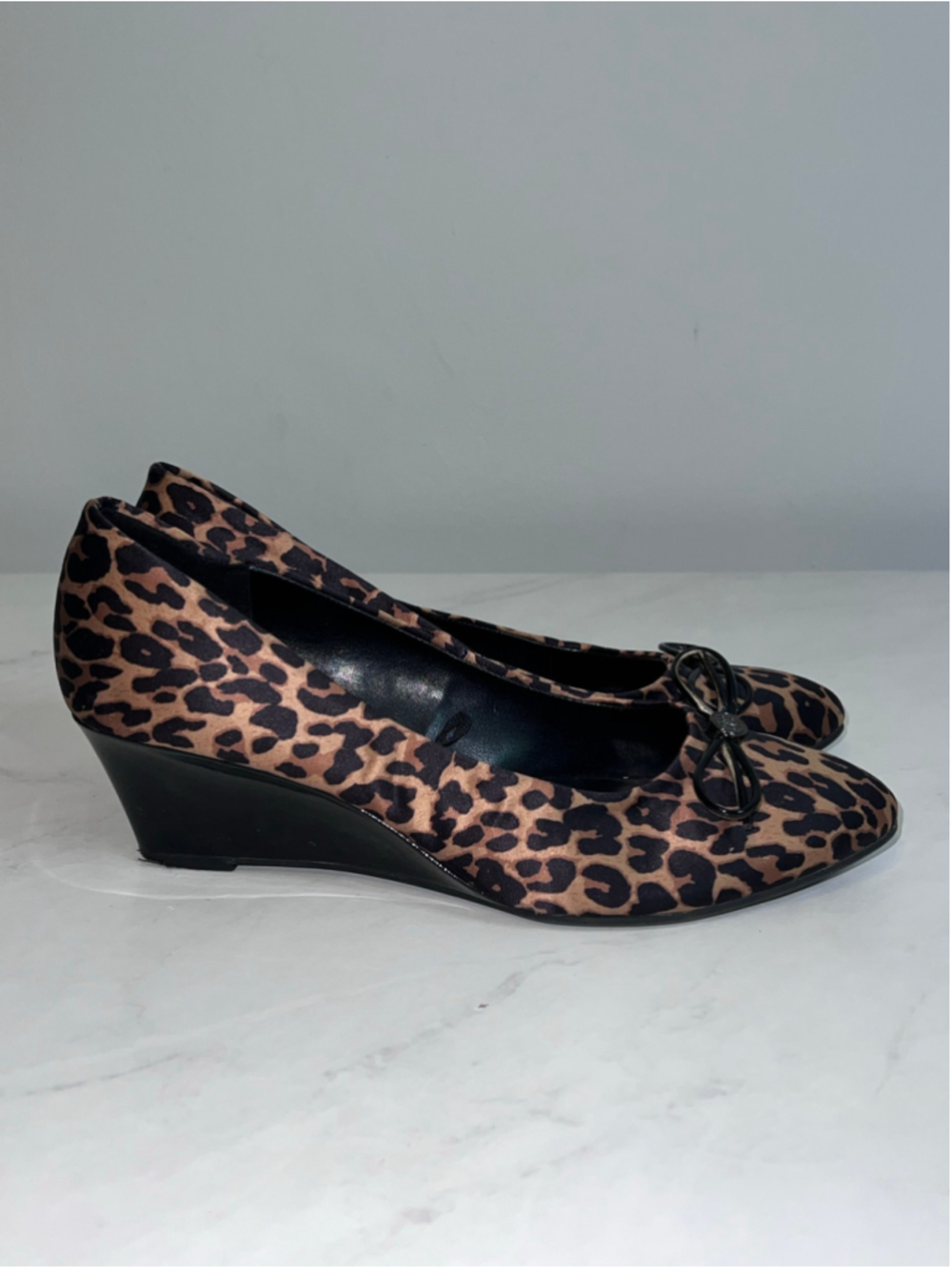 Women's Bandolino Leopard Print Wedge Shoes, Animal Print 8